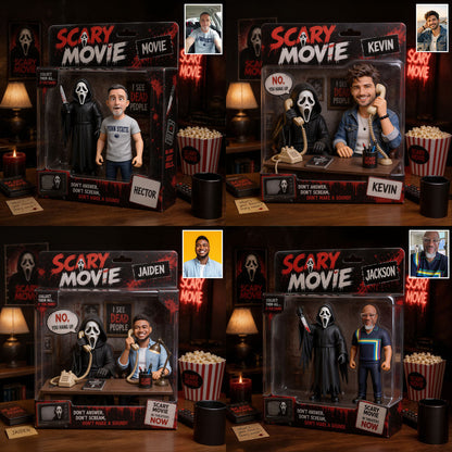 Any Photo Scary Characters - Personalized Horror Movie Acrylic Display Box