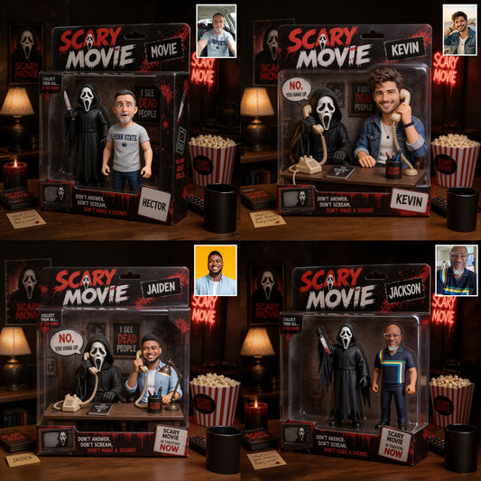 Any Photo Scary Characters - Personalized Horror Movie Acrylic Display Box