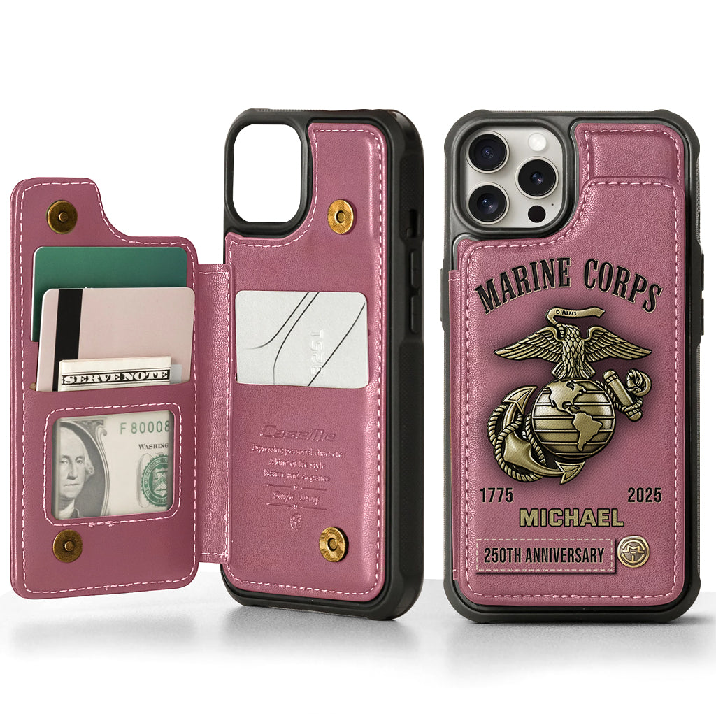 250th Anniversary - Personalized Veteran Wallet Phone Case
