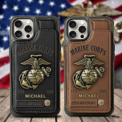 250th Anniversary - Personalized Veteran Wallet Phone Case