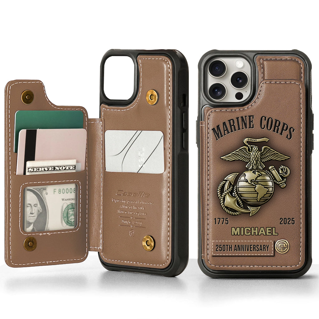 250th Anniversary - Personalized Veteran Wallet Phone Case