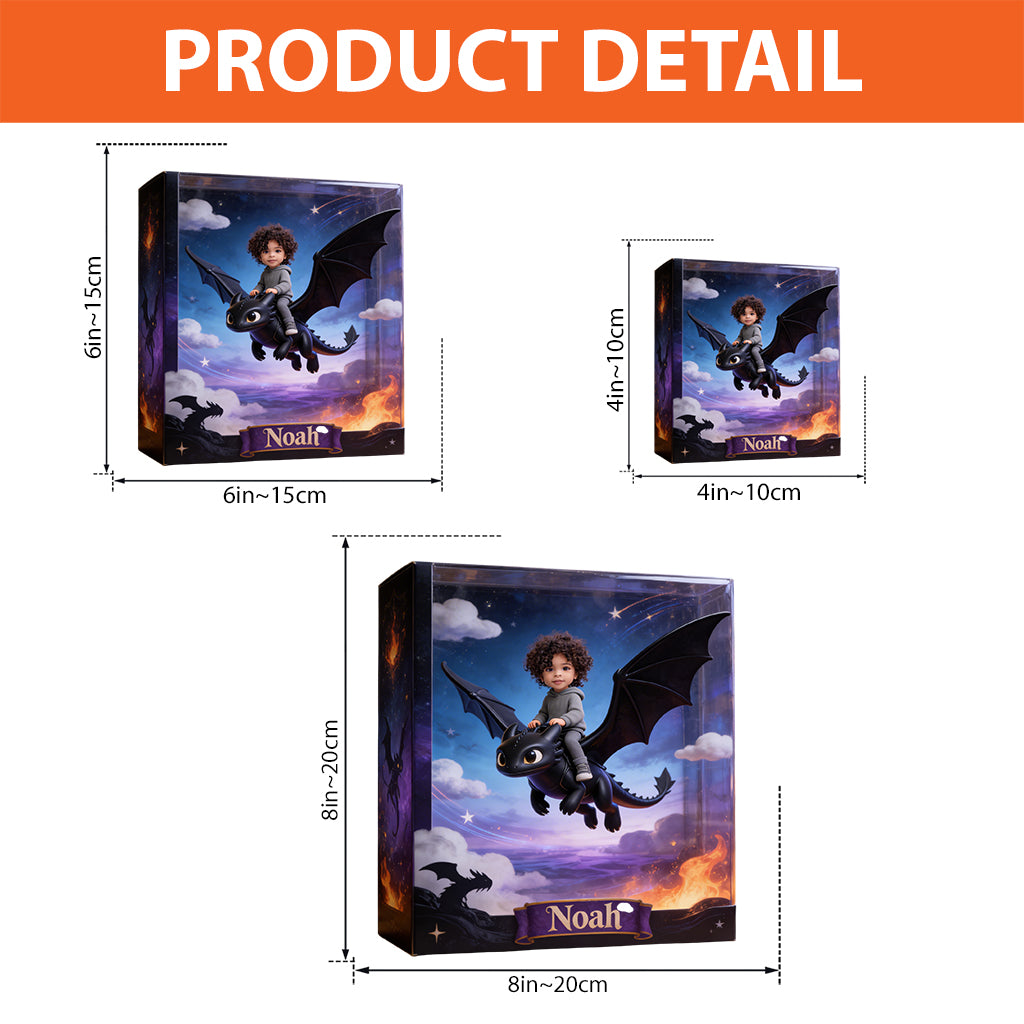 Fly With Dragon - Personalized Dragon Trainer Custom Shaped Acrylic Plaque