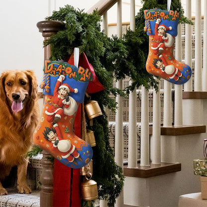 Dragon Anime Balls Christmas - Personalized Seven Balls Shaped Christmas Stocking