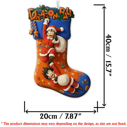 Dragon Anime Balls Christmas - Personalized Seven Balls Shaped Christmas Stocking