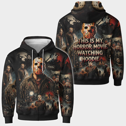 Horror Character Costume - Personalized Horror Character Full Face Zipper Hoodie