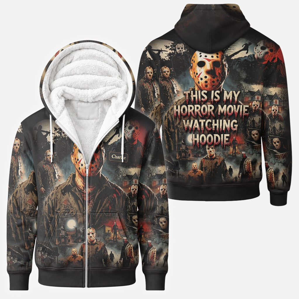 Horror Character Costume - Personalized Horror Character Full Face Zipper Hoodie