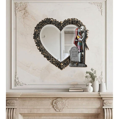 Till Death Do Us Part - Personalized Nightmare Couple Wall Hanging Mirror