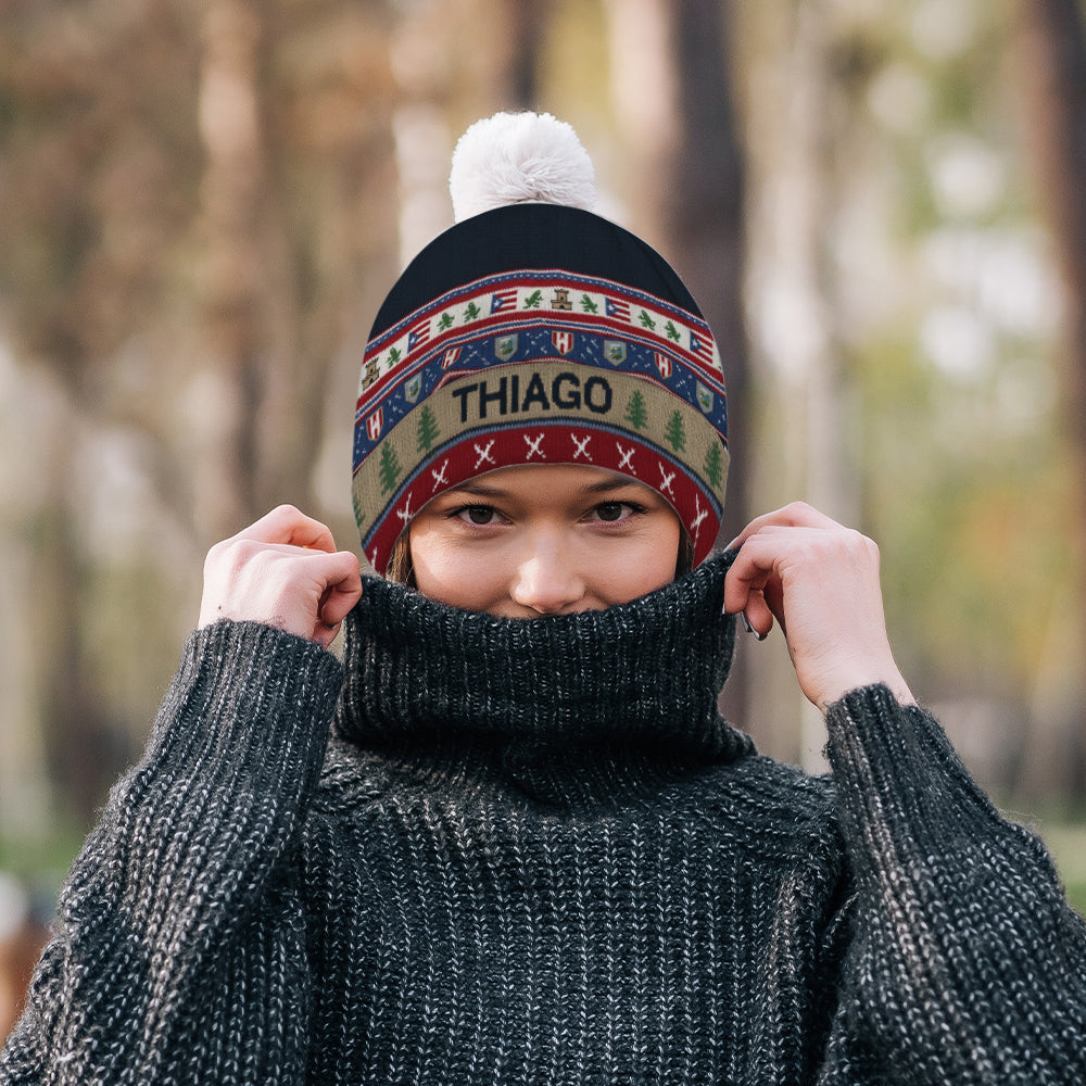 Proud Puerto Rican - Personalized Expats Beanie Hat