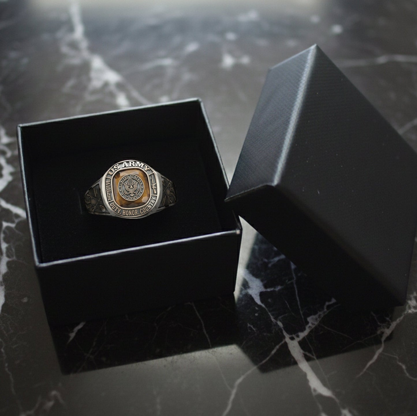 This We'll Defend - Personalized Veteran Signet Ring