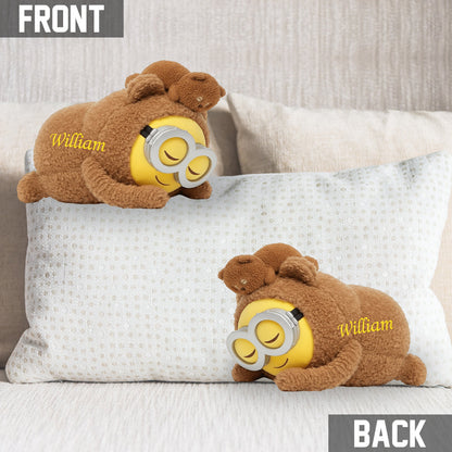 Sleeping Yellow Stuffed - Personalized Shaped Pillow