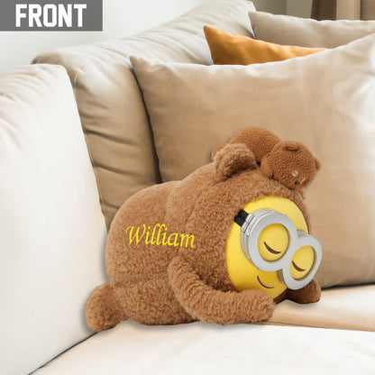 Sleeping Yellow Stuffed - Personalized Shaped Pillow