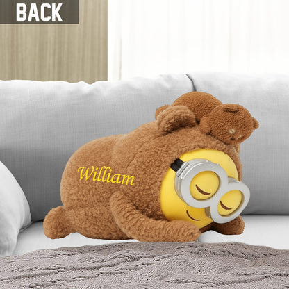 Sleeping Yellow Stuffed - Personalized Shaped Pillow