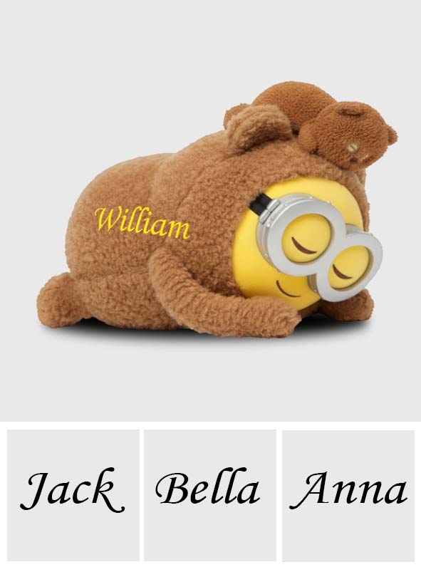 Sleeping Yellow Stuffed - Personalized Shaped Pillow