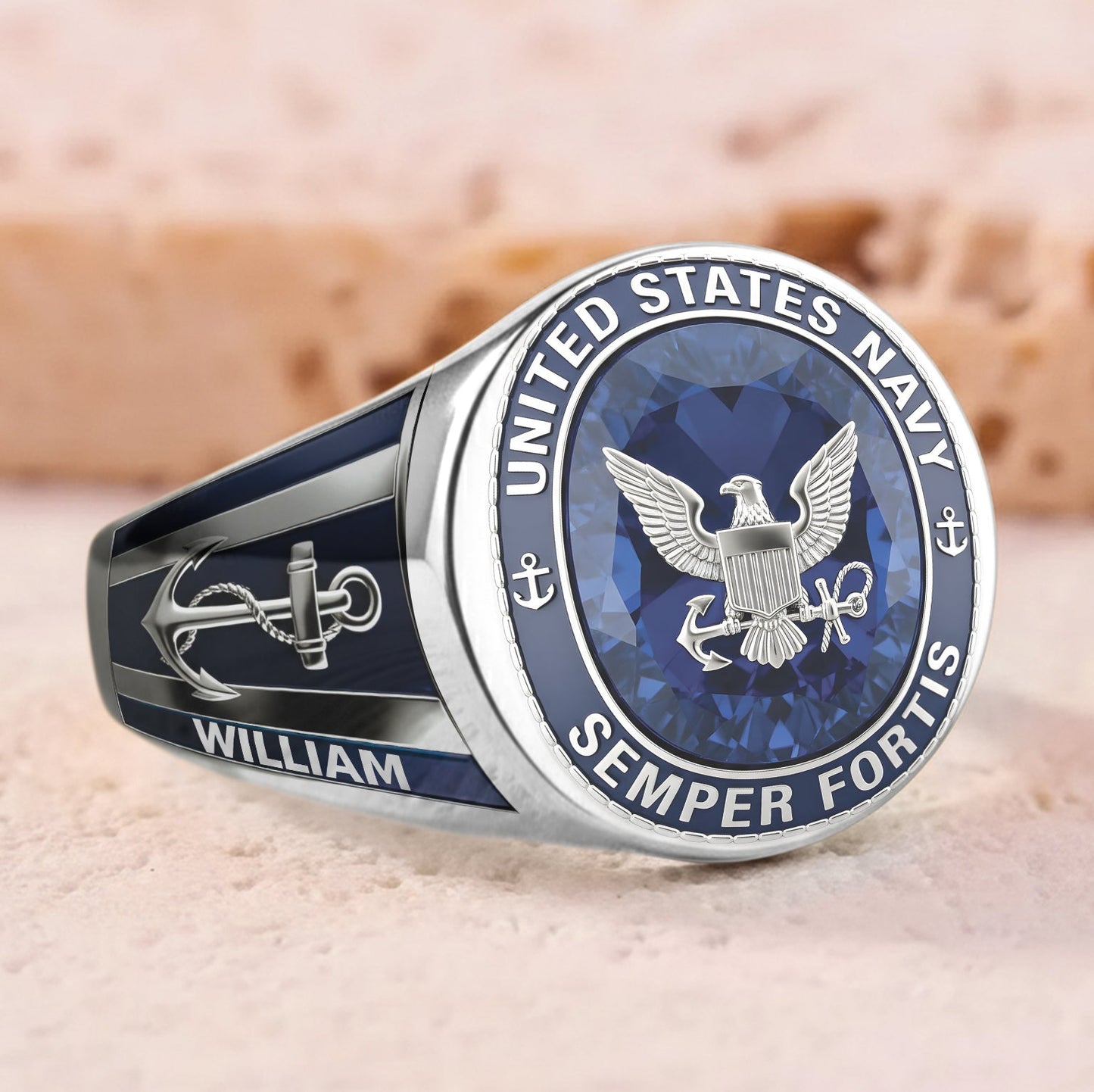 Semper Fortis - Personalized Veteran Signet Ring