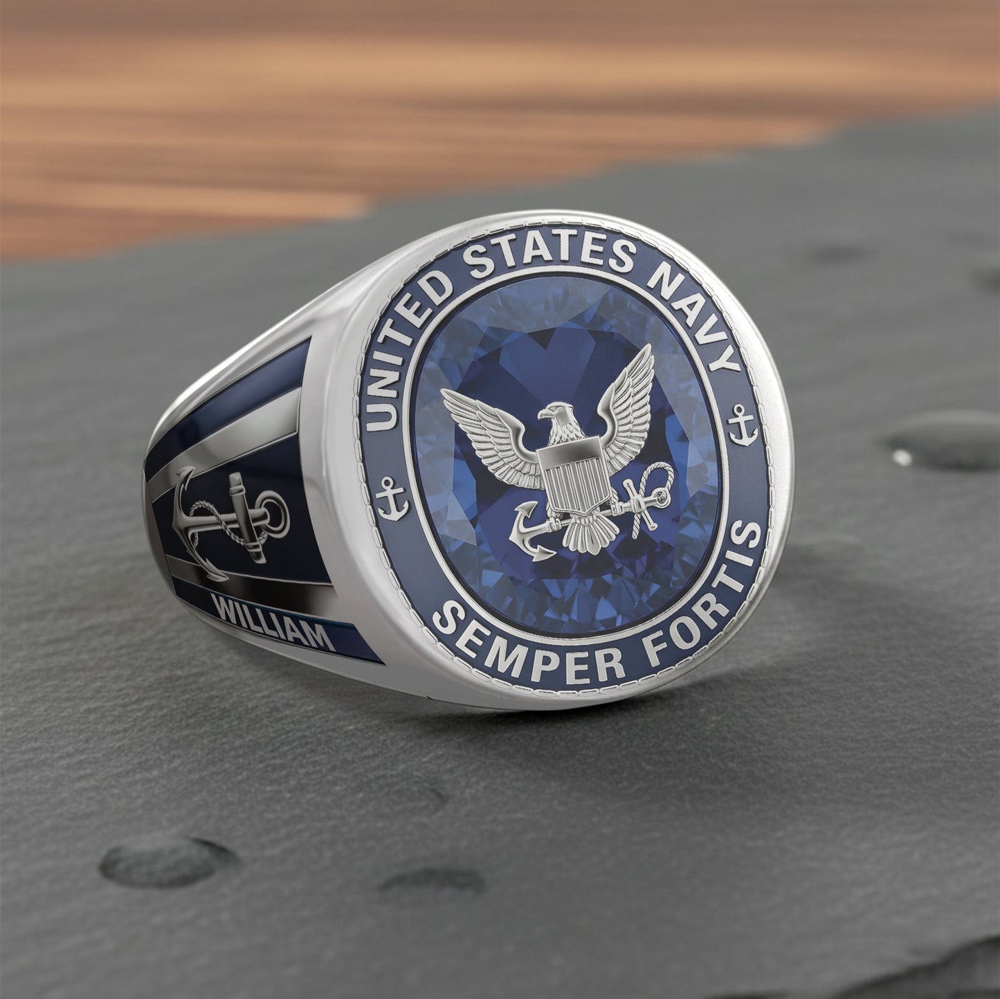 Semper Fortis - Personalized Veteran Signet Ring