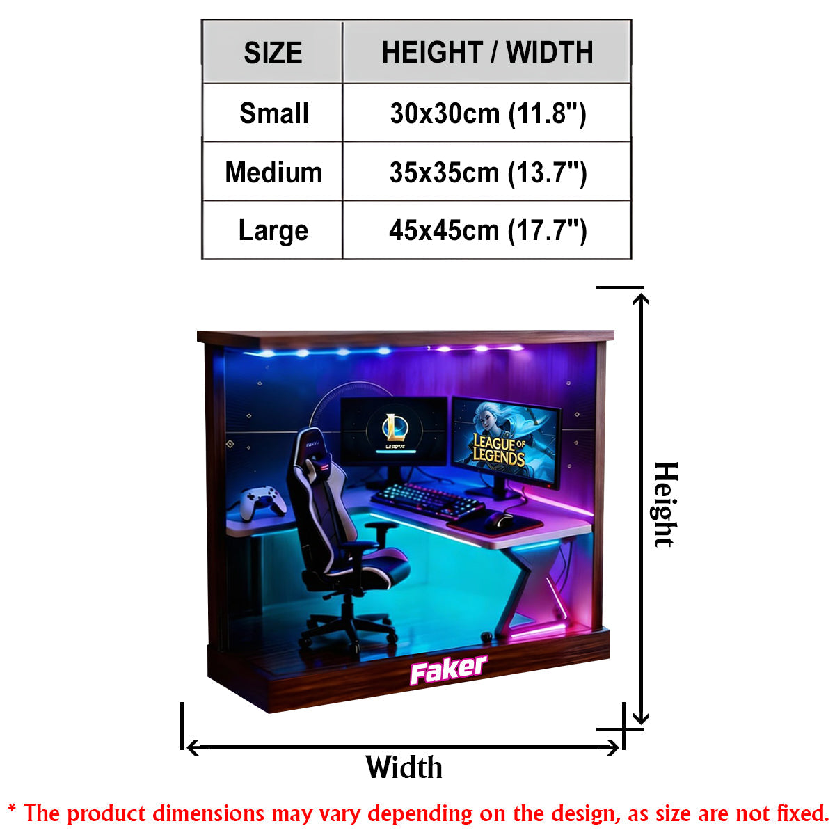 RGB Setup Corner - Personalized Gaming LED Light Acrylic Sign