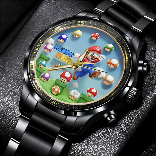 Magic Mushroom - Personalized Super Plumber Hand Watch