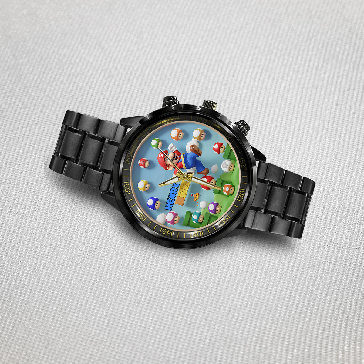 Magic Mushroom - Personalized Super Plumber Hand Watch
