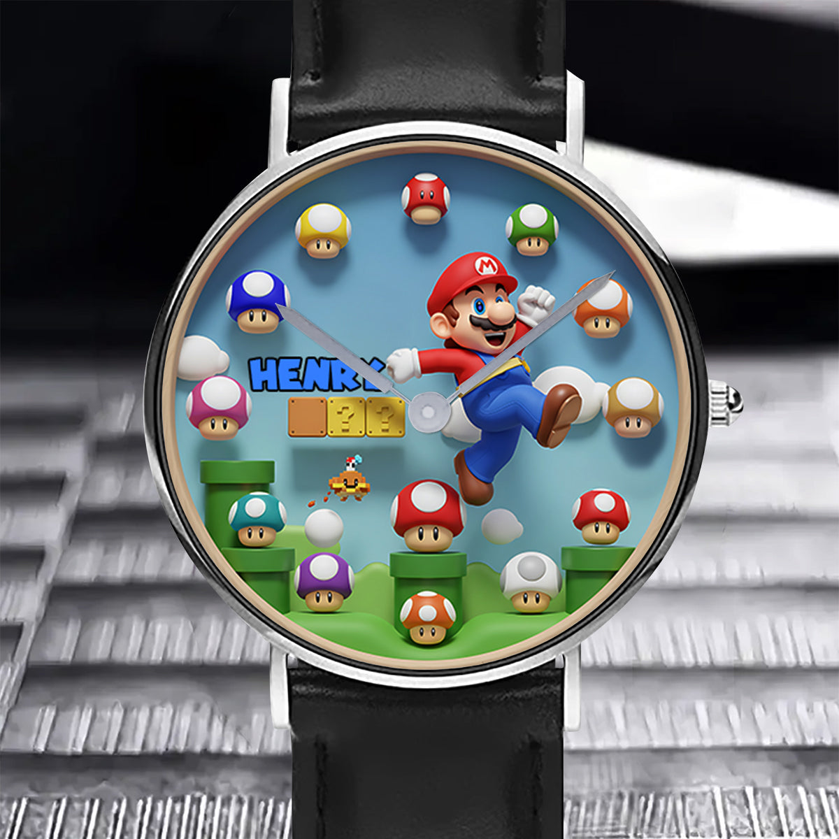 Magic Mushroom - Personalized Super Plumber Hand Watch