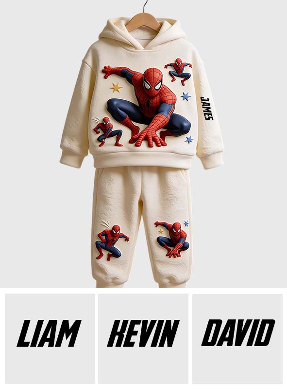 Spider Friend - Personalized Spider-Verse Kid Hoodie & Kid Jogger Sweatpants