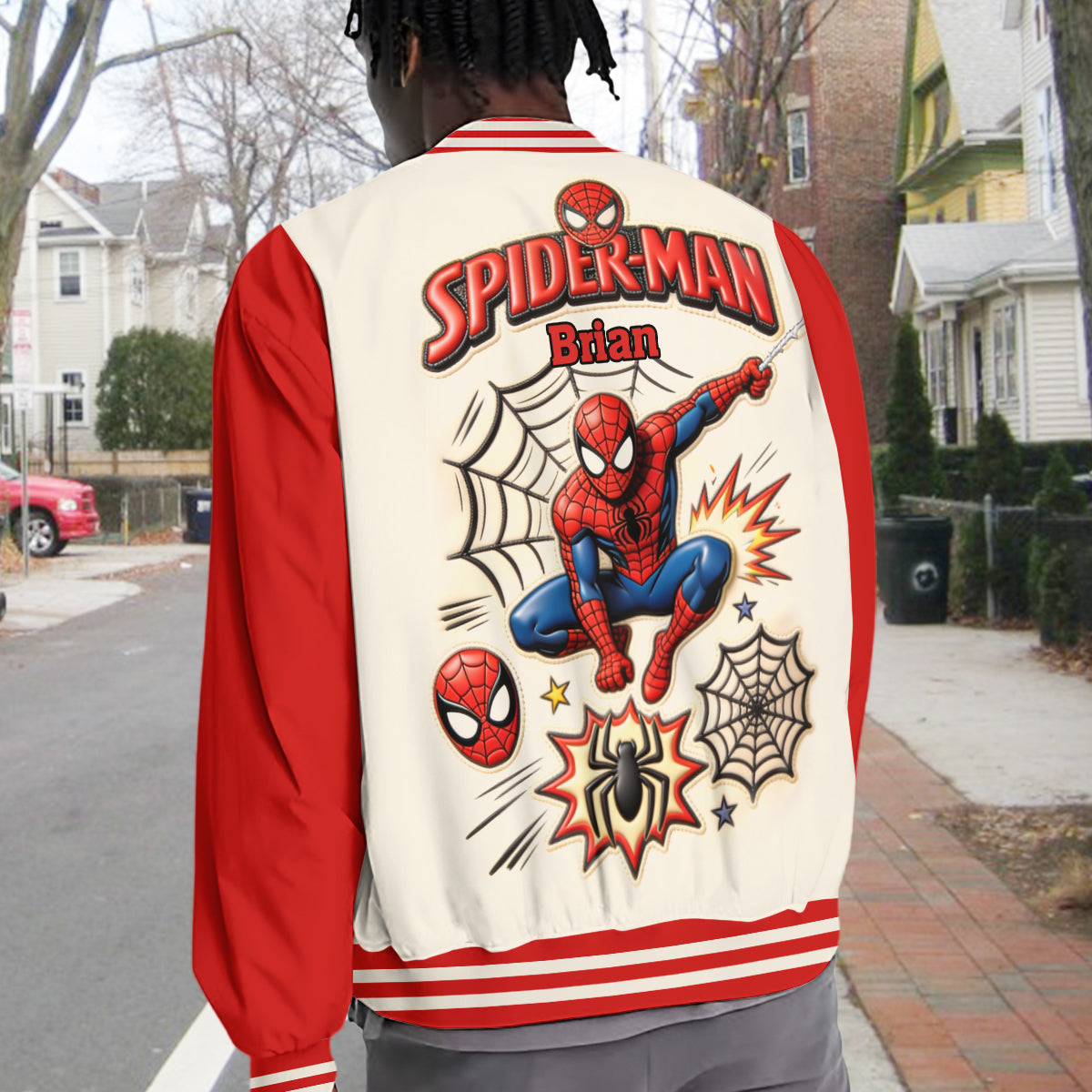 Spider Friend - Personalized Spider Varsity Jacket