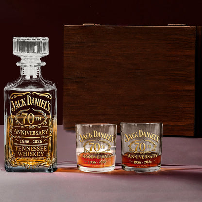 Tennessee Heritage 70th Anniversary Whiskey Set - Personalized Whisky Whiskey Decanter Set