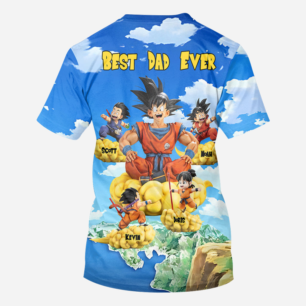 Gift For Father Strong Dad - Personalized Seven Balls All Over Shirt