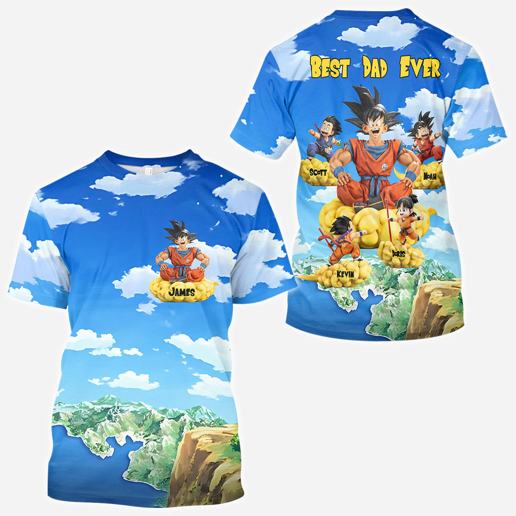 Gift For Father Strong Dad - Personalized Seven Balls All Over Shirt