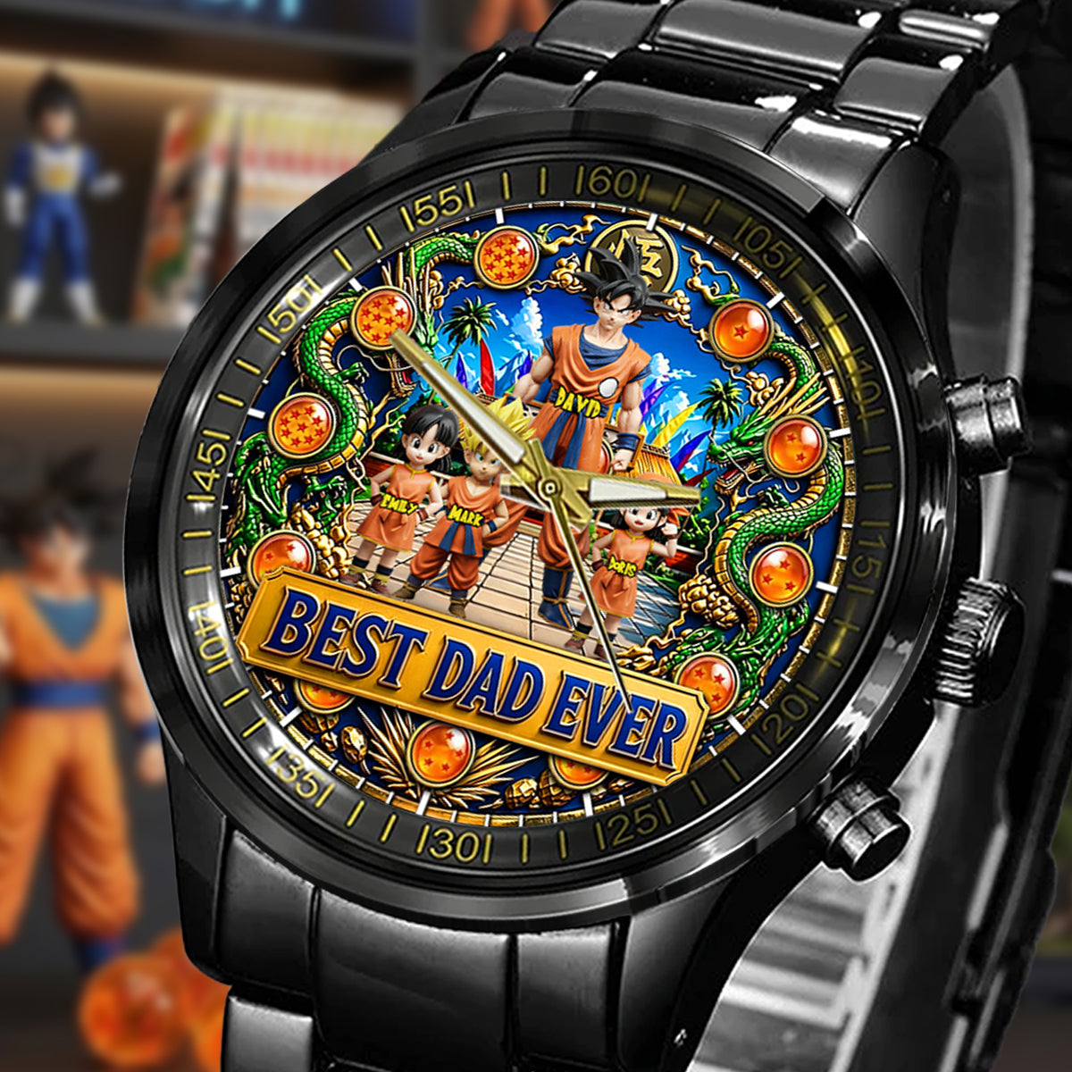 Super Dad - Personalized Seven Balls Hand Watch