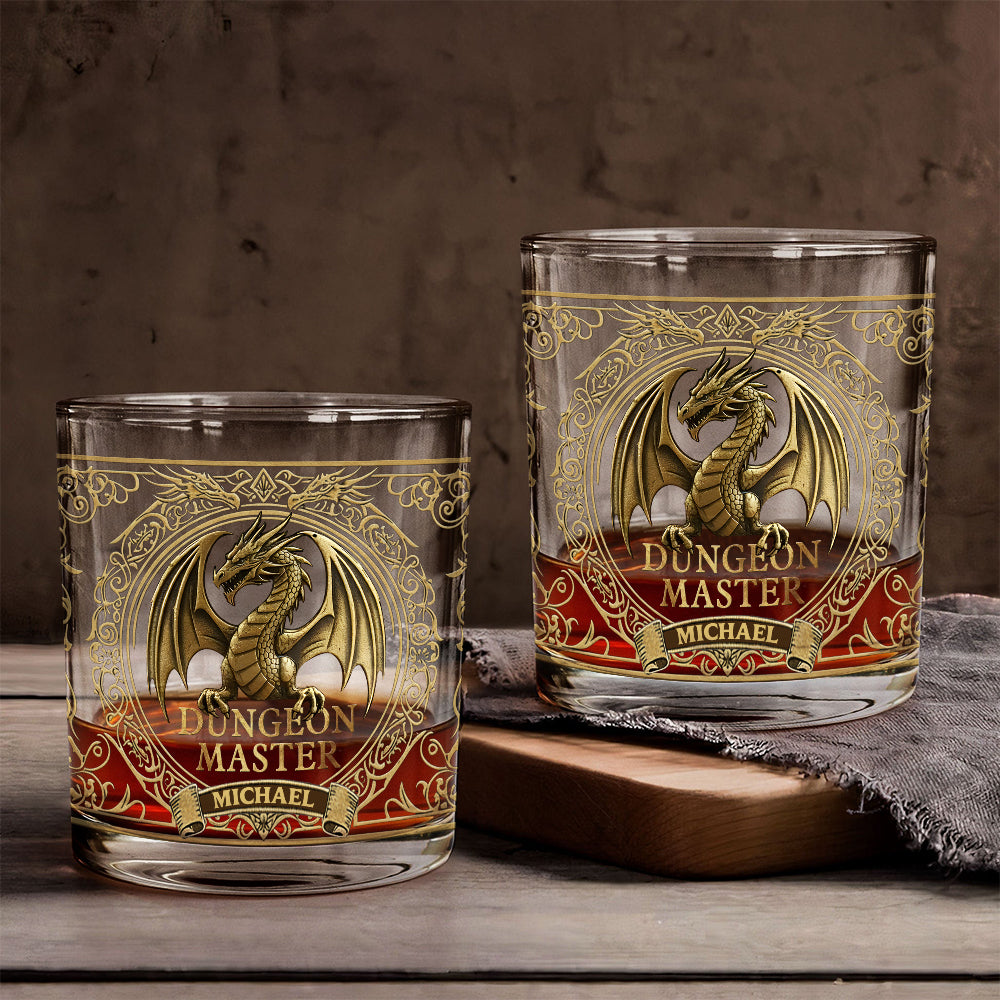 Dungeon Master - Personalized RPG Whiskey Glass