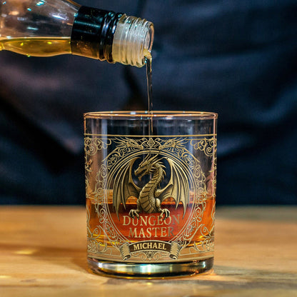 Dungeon Master - Personalized RPG Whiskey Glass