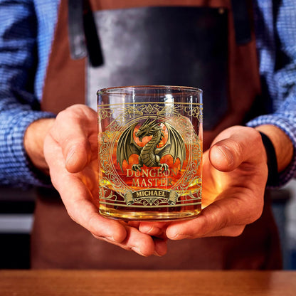 Dungeon Master - Personalized RPG Whiskey Glass