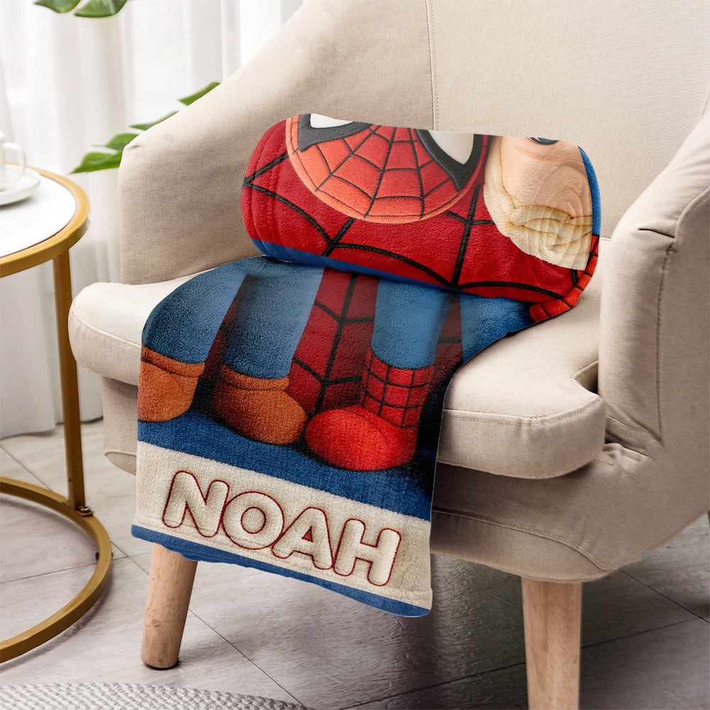 Custom Any Photo, Any Character - Personalized Spider Blanket