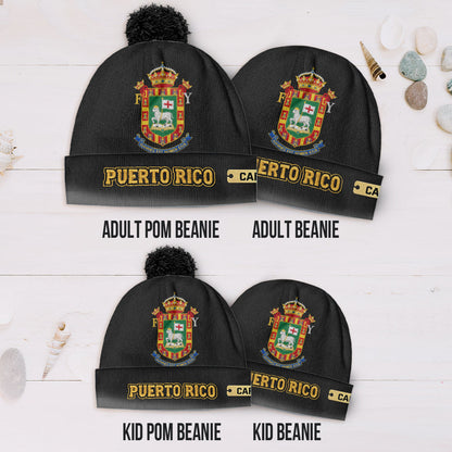 Proud Puerto Rico - Personalized Expats Beanie Hat