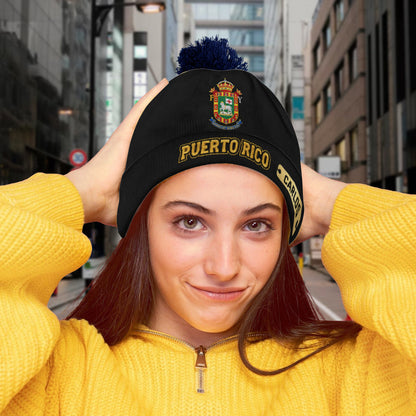 Proud Puerto Rico - Personalized Expats Beanie Hat
