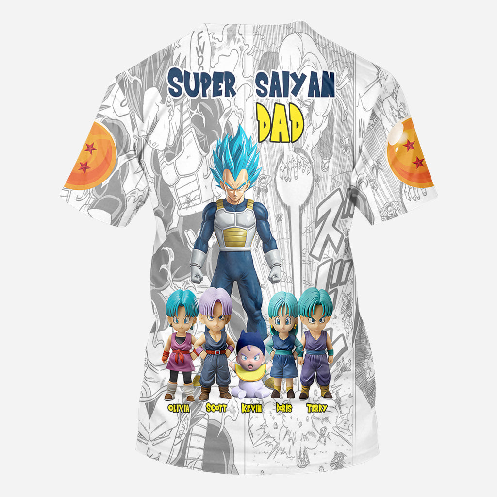 Brave Dad - Personalized Seven Balls All Over Shirt