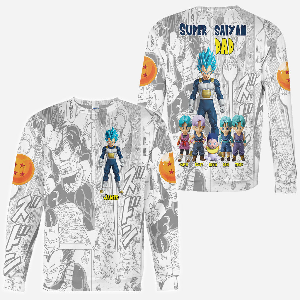 Brave Dad - Personalized Seven Balls All Over Shirt