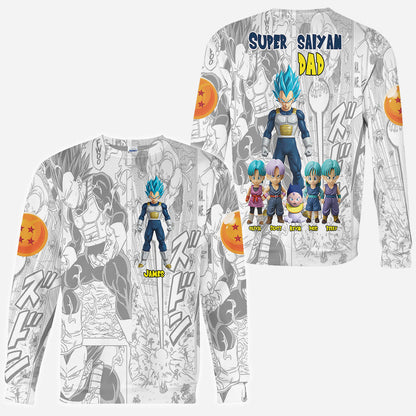 Brave Dad - Personalized Seven Balls All Over Shirt