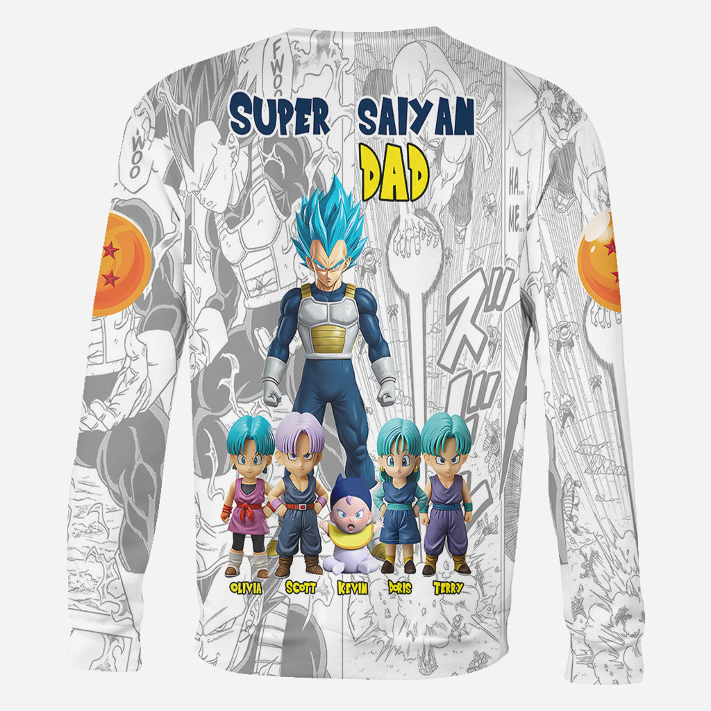 Brave Dad - Personalized Seven Balls All Over Shirt
