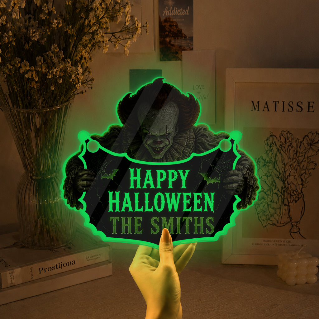 Scary Halloween - Personalized Horror Character Luminous Acrylic Sign