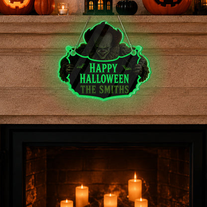 Scary Halloween - Personalized Horror Character Luminous Acrylic Sign