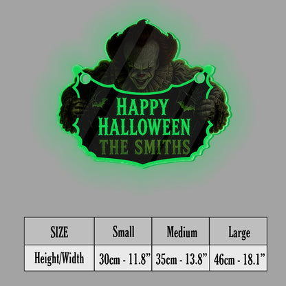 Scary Halloween - Personalized Horror Character Luminous Acrylic Sign