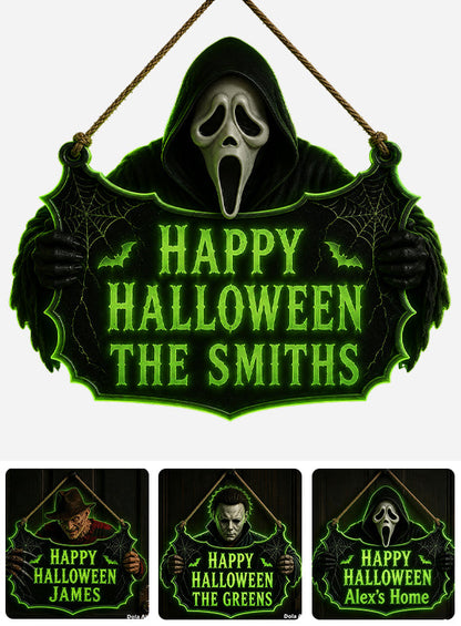 Scary Halloween - Personalized Horror Character Luminous Acrylic Sign