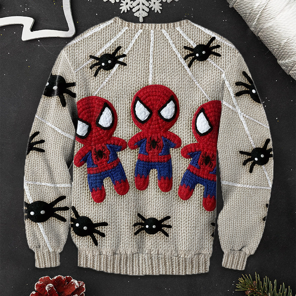 Spider Hero - Personalized Superhero Ugly Sweater