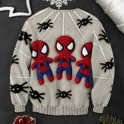 Spider Hero - Personalized Superhero Ugly Sweater