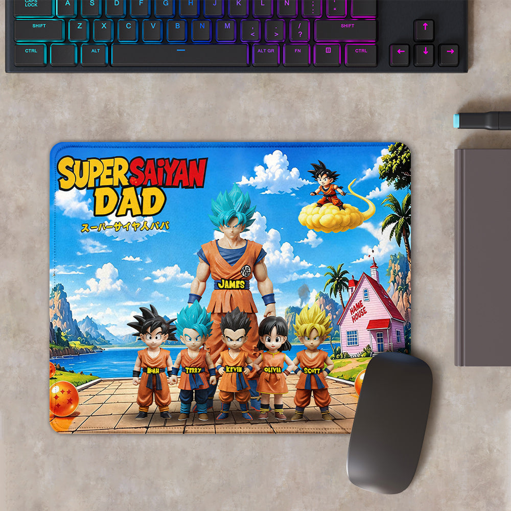 Strong Papa - Personalized Seven Balls Mouse Pad