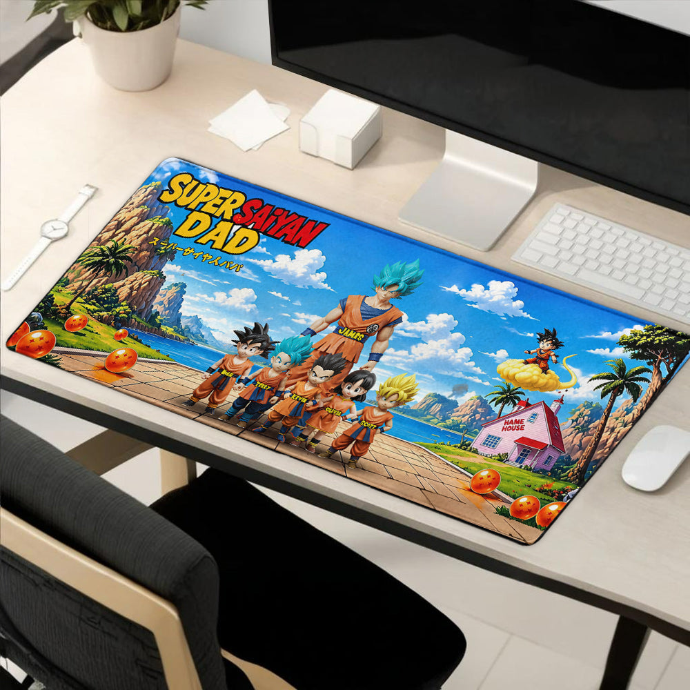 Strong Papa - Personalized Seven Balls Mouse Pad