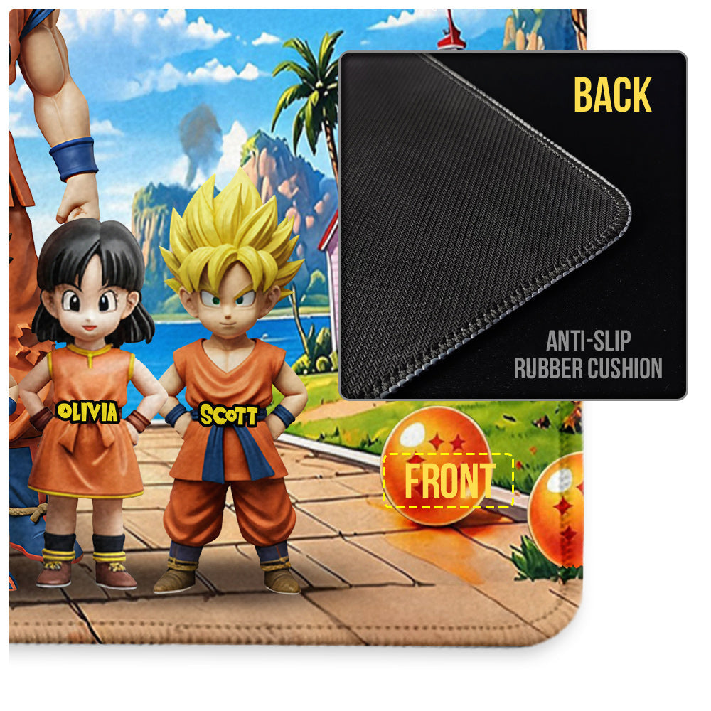 Strong Papa - Personalized Seven Balls Mouse Pad