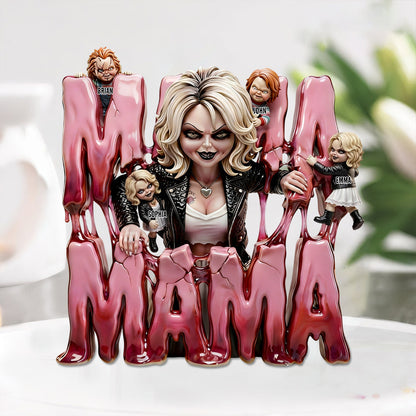 Creepy Horror Mom - Personalized Horror Character Custom Shaped Acrylic Plaque
