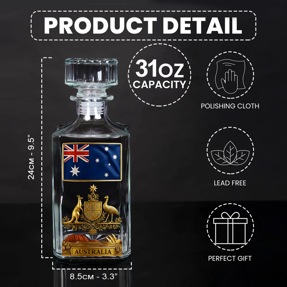 Proud Aussie Spirit - Personalized Expats Whiskey Decanter Set